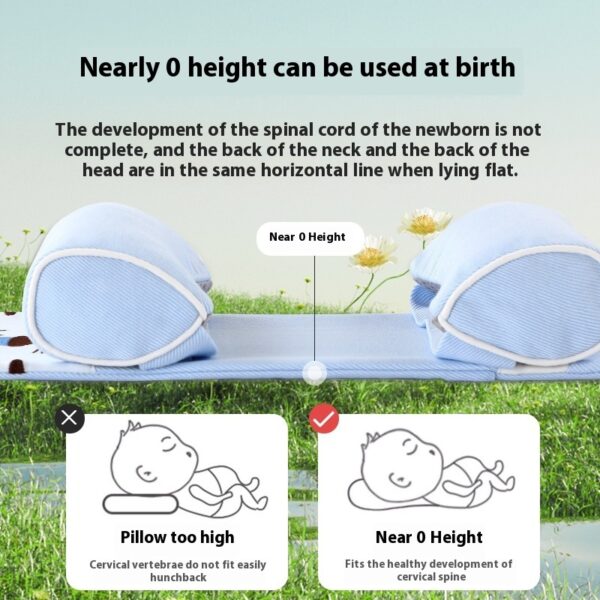 Baby Xiaomi Baby Pillow 0-1 Year Old Buckwheat Correcting Deformational Head Newborn Baby Head Shape - Image 10