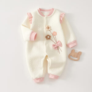 Girls' Fashion Personalized Warm Keeping Newborn Jumpsuit