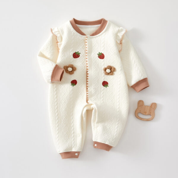 Girls' Fashion Personalized Warm Keeping Newborn Jumpsuit - Image 3