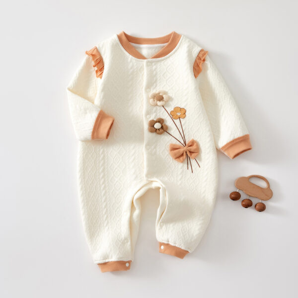 Girls' Fashion Personalized Warm Keeping Newborn Jumpsuit - Image 6