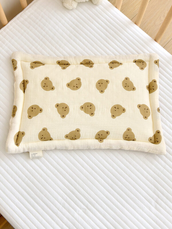 Newborn Cotton Gauze Beanie Pillow - Image 9