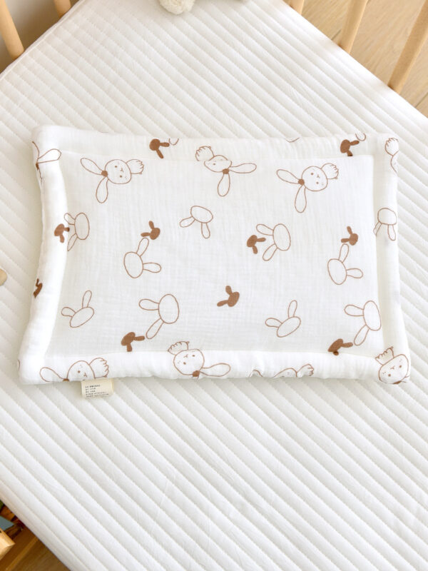 Newborn Cotton Gauze Beanie Pillow - Image 7