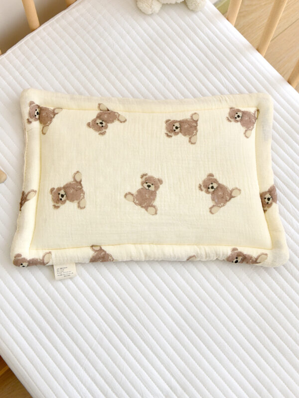Newborn Cotton Gauze Beanie Pillow - Image 3