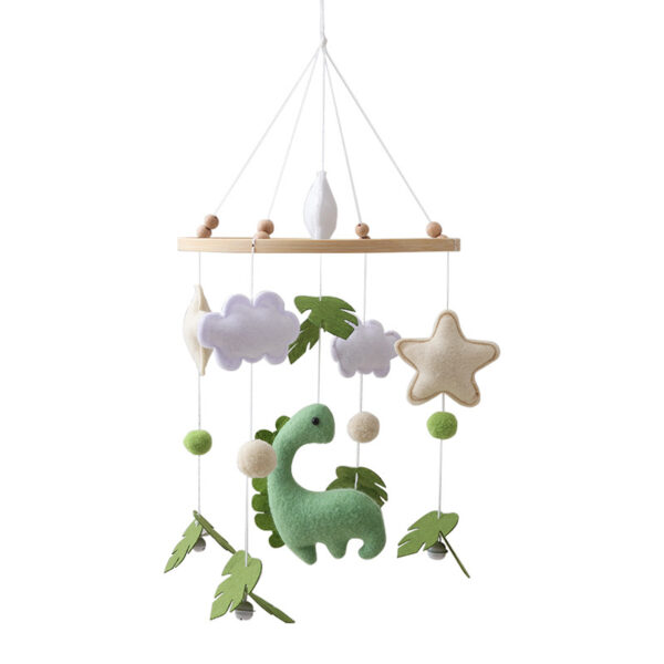 Newborn Soothing Forest Dinosaur Bed Bell Pendant - Image 4