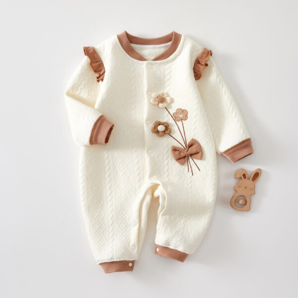 Girls' Fashion Personalized Warm Keeping Newborn Jumpsuit - Image 4