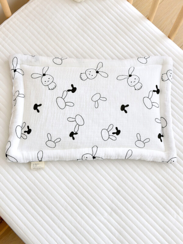 Newborn Cotton Gauze Beanie Pillow - Image 4