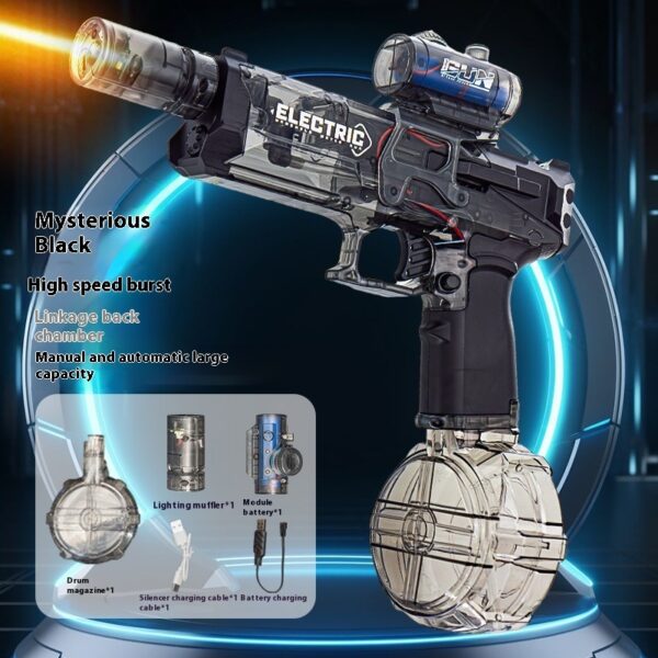 Fire Rat Electric Water Pistol Cool Light Full Automatic Water Spray Gun Summer Toy Sports Entertainment Children Gifts AC223 - Image 4
